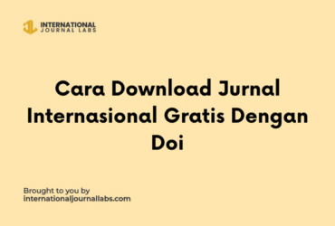 Cara Download Jurnal Internasional Gratis Dengan Doi