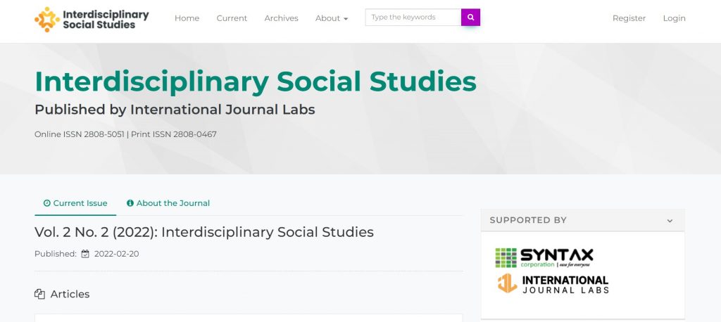 Interdisciplnary Sosial Studies