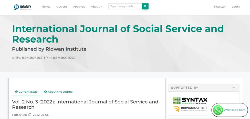 International Journal of Social Service and Research (IJSSR)